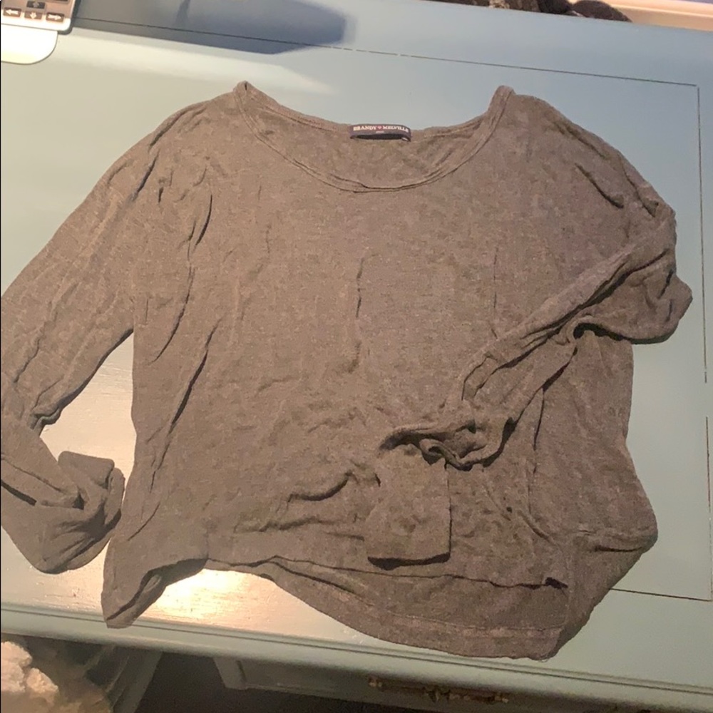 Grey long sleeve from brandy Melville